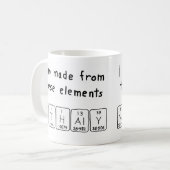 Mug de nom de table périodique Nathaly (Devant gauche)