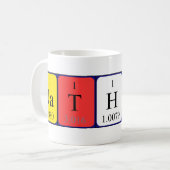 Mug de nom de table périodique Nathaly (Devant gauche)