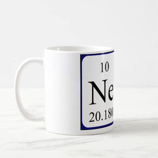 Mug de nom de table périodique Nemo (Gauche)