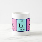 Mug de nom de table périodique Nolann (Centre)