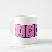 Mug de nom de table périodique Pippino (Devant gauche)