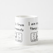 Mug de nom de table périodique Samir (Centre)