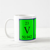 Mug de nom de table périodique Vyv (Gauche)
