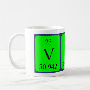 Mug de nom de table périodique Vyv