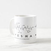 Mug de nom du peptide Ayesha (Devant gauche)