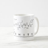 Mug de nom du peptide de sérénité (Devant droit)