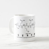 Mug de nom du peptide de sérénité (Devant gauche)