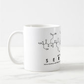 Mug de nom du peptide de sérénité (Gauche)