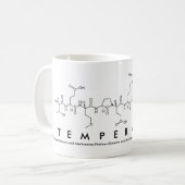 Mug de nom du peptide de température (Devant gauche)