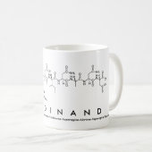 Mug de nom du peptide Ferdinand (Devant droit)