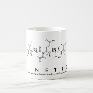 Mug de nom du peptide Linette