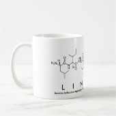 Mug de nom du peptide Linette (Gauche)