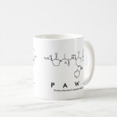 Mug de nom du peptide Pawl (Devant droit)