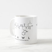 Mug de nom du peptide Pawl (Devant gauche)
