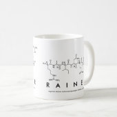 Mug de nom du peptide Rainer (Devant droit)