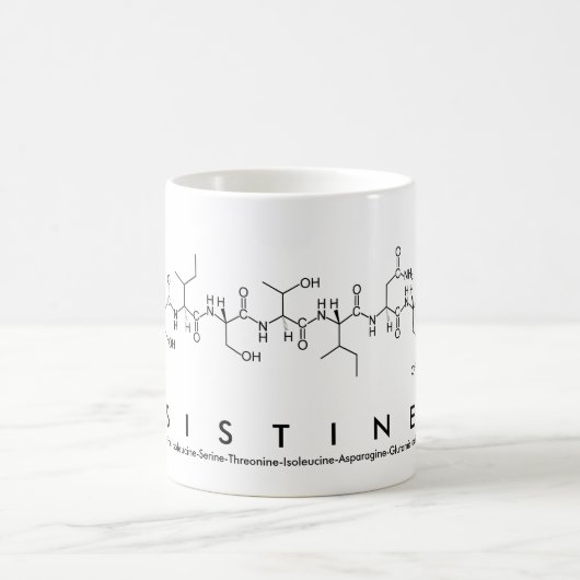 Mug de nom du peptide Sixtine (Centre)