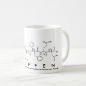 Mug de nom du peptide Steffen (Devant droit)