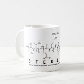 Mug de nom du peptide Sterling (Devant gauche)