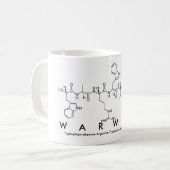 Mug de nom du peptide Warwick (Devant gauche)
