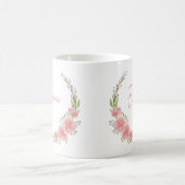 Mug de nom floral personnalisé (Centre)