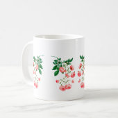 Mug de nom floral personnalisé - Mug de café perso (Devant gauche)
