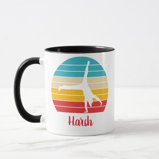 MUG DE NOM GYMNASTIQUE PERSONNALISÉ | CUSTOMISEZ V (Gauche)