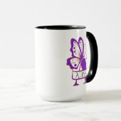 Mug de nom personnalisé, Coupe de papillon personn (Devant droit)