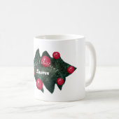 Mug de nom personnalisé de Noël (Devant droit)