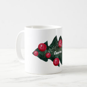 Mug de nom personnalisé de Noël