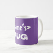 Mug de nom personnalisé pourpre (Devant droit)