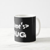 Mug de nom personnel noir (Devant droit)