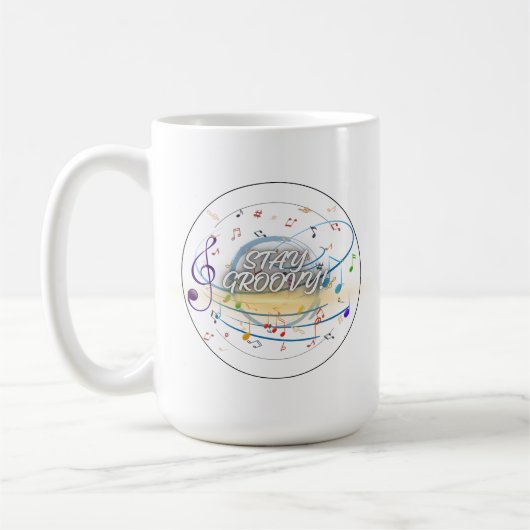 Mug de notes musicales - Musique Lover Coffee Cup (Gauche)