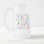 Mug de notes musicales - Verre dépoli (Gauche)