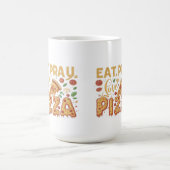 Mug de nourriture amusante - Pizza : Une tranche d (Centre)