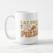 Mug de nourriture amusante - Pizza : Une tranche d (Gauche)