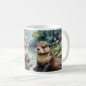 Mug de Otter - Famille de Otters (Devant droit)