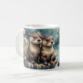 Mug de Otter - Famille de Otters (Devant gauche)