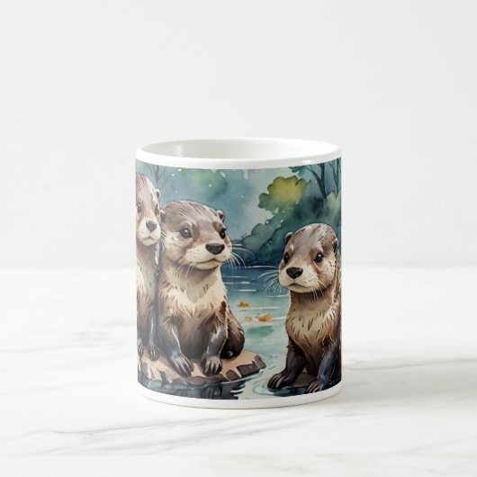 Mug de Otter - Famille de Otters (Centre)
