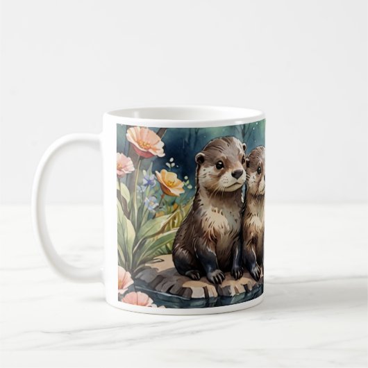 Mug de Otter - Famille de Otters (Gauche)