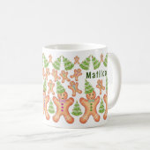 Mug de pain d'épices de Noël personnalisé (Devant droit)