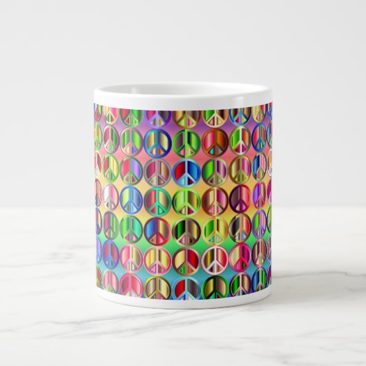 Mug de paix psychédélique (Devant)