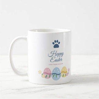 Mug de Pâques Chien Joyeuse Pâques, Œufs de Pâques