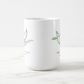 Mug de Pâques personnalisable Colombe avec Branche (Centre)