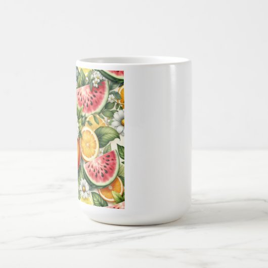 Mug de pastèque, Mug d'été, Café design au citron (Centre)