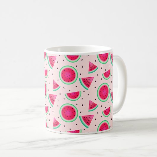 Mug de pastèque rose (Devant droit)