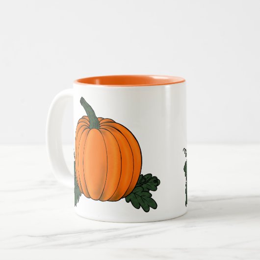 Mug de patchs citrouille (Devant gauche)