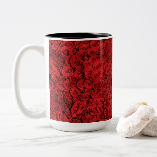 Mug de patchs rose (Avec donut)