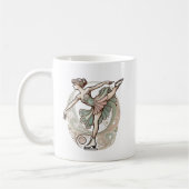 Mug de patinage artistique féminin Art nouveau (Gauche)