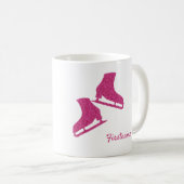 Mug de patinage sur glace Meilleur étincelle rose (Devant droit)