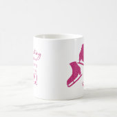 Mug de patinage sur glace Meilleur étincelle rose (Centre)
